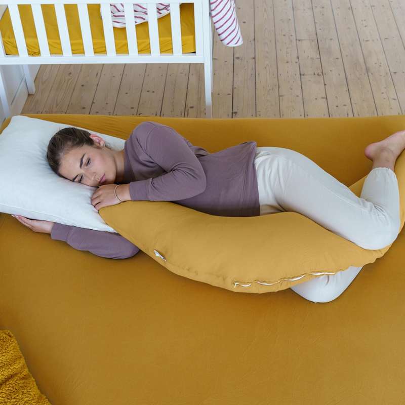 Doomoo Nursing Pillow / Pregnancy Pillow Muslin - Yellow