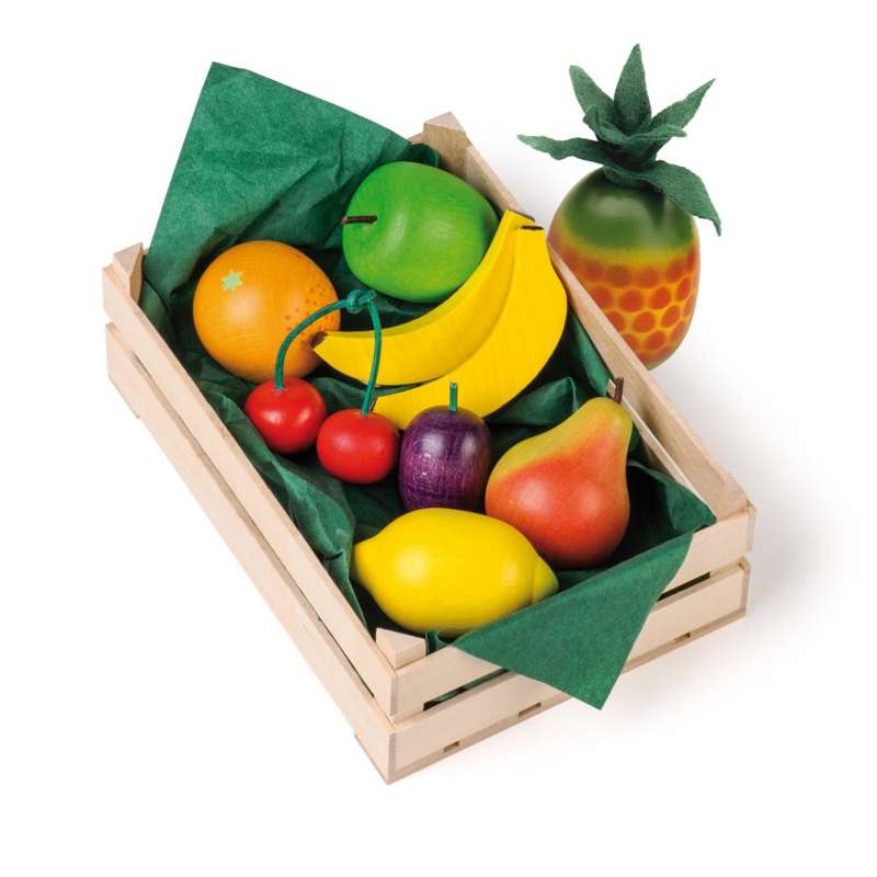 Erzi play food: wooden fruit and vegetables