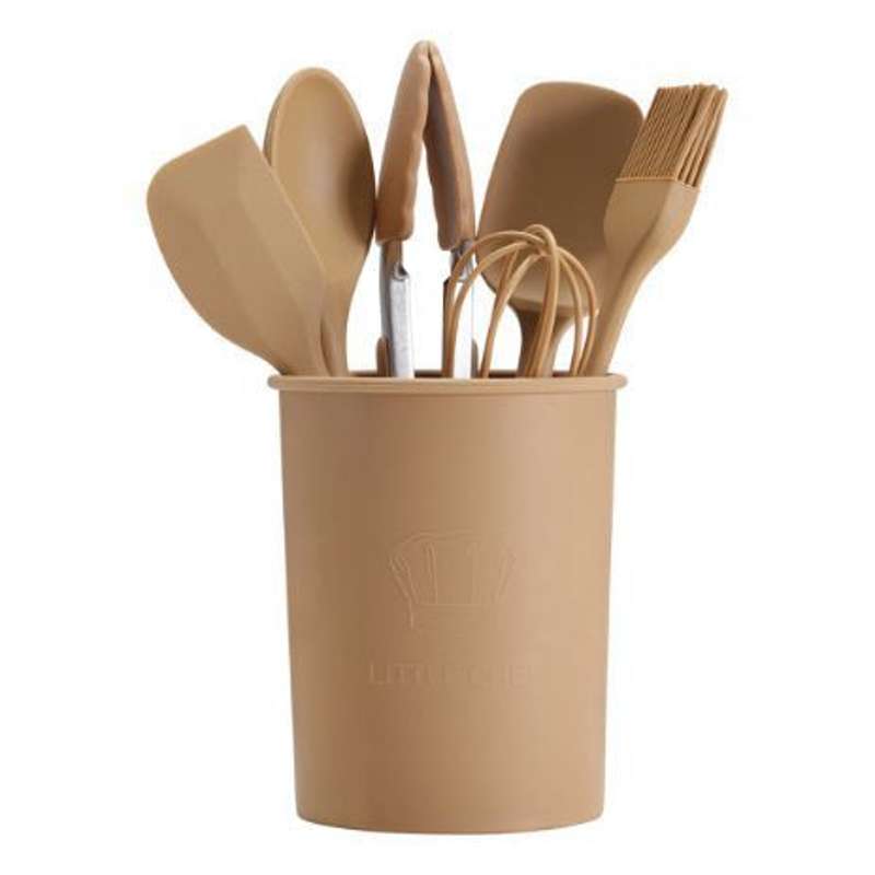 Everleigh & Me Kitchen Set in Silicone - 7 Pieces - Rust
