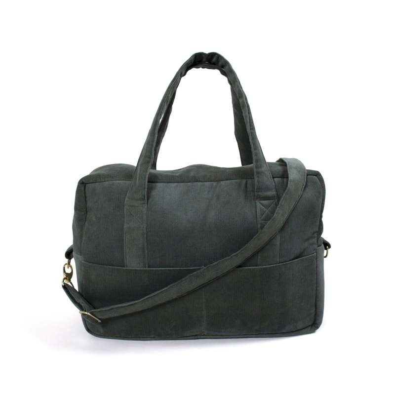 Filibabba Changing Bag Mommy bag velvet - pine green