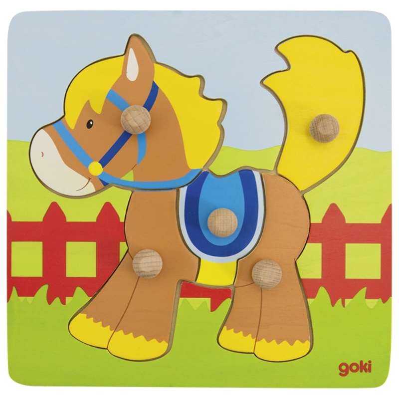 Goki Lift-out puzzle - horse