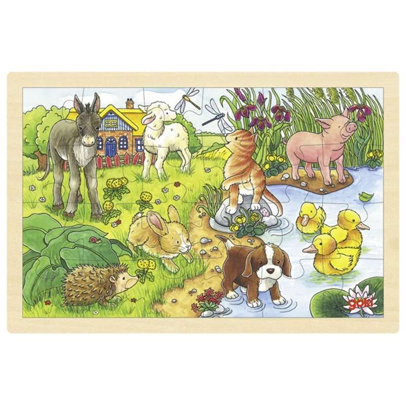 Goki Puzzle - Baby animals II
