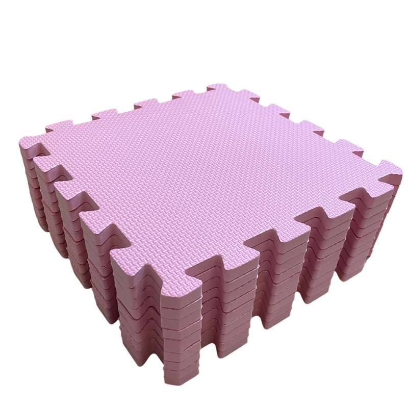 Kid'oh Playmat in thick foam (9 pieces) - Pink