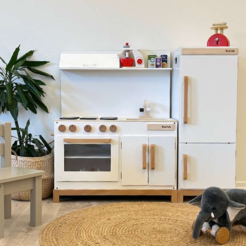 Kid'oh Nordic Wooden Play Kitchen & Fridge (Package deal)