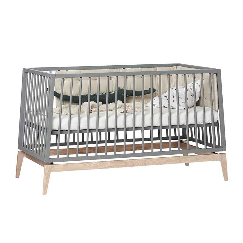 Leander Luna baby bed 70x140 cm - Gray/Oak