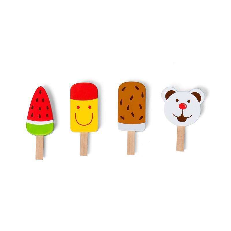 MaMaMeMo 4 wooden popsicles