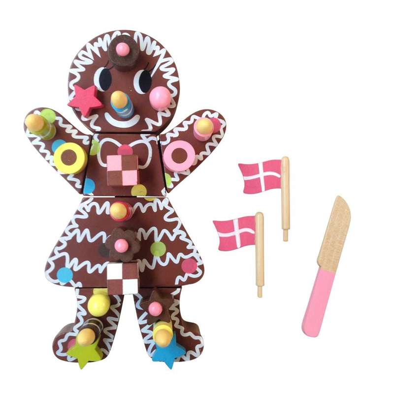 MaMaMeMo Wooden Play Food - Cake Lady with Candy