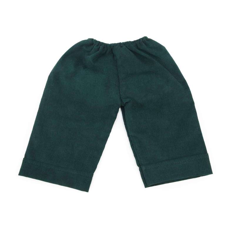 Memories by Asi Doll Clothing (43-46 cm) Velvet Pants - Dark Green