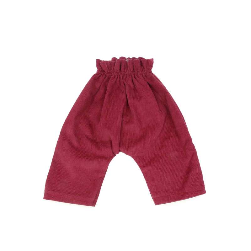 Memories by Asi Doll Clothing (43-46 cm) Velvet Pants hw - Wine Red