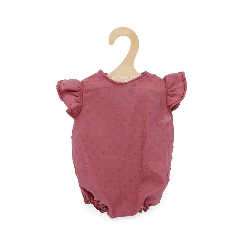 Memories by Asi Doll Clothing (43-46 cm) Short-sleeved Summer Suit - Wine Red