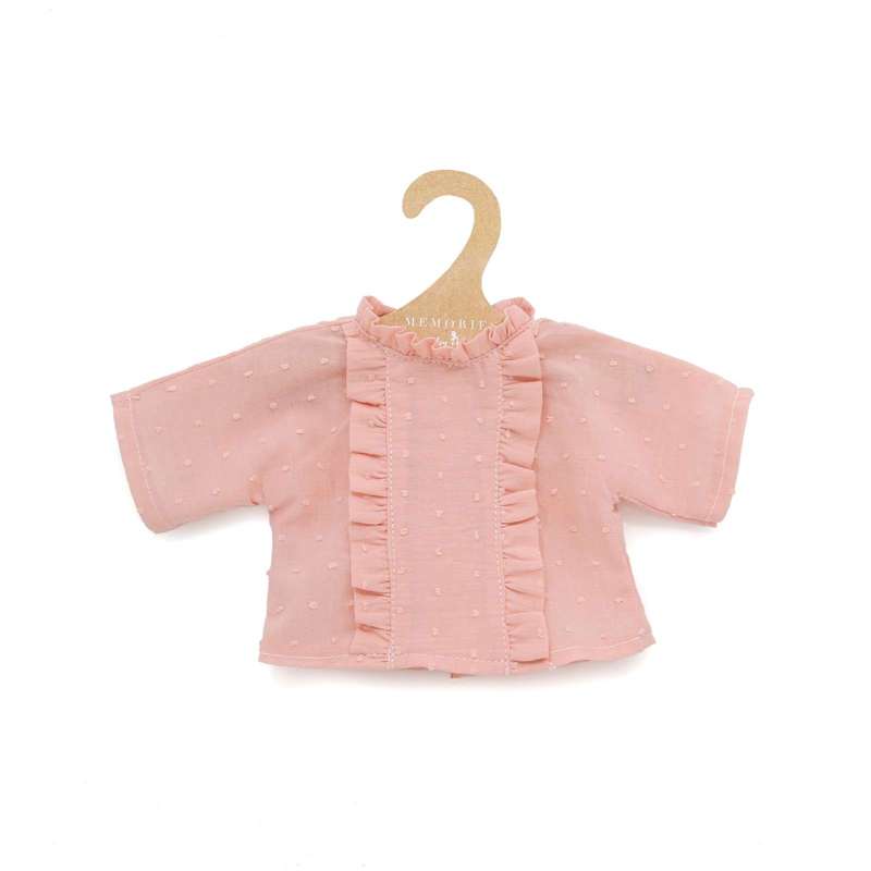 Memories by Asi Doll Clothing (43-46 cm) Shirt with Calf Print - Pink