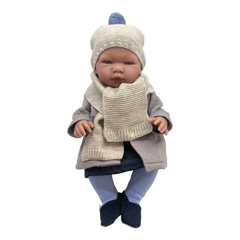 Memories by Asi Doll Clothing (43-46 cm) Knitted Hat - Light Blue