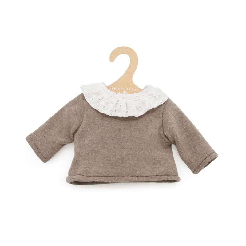 Memories by Asi Doll Clothing (43-46 cm) Knitted Sweater - Gray