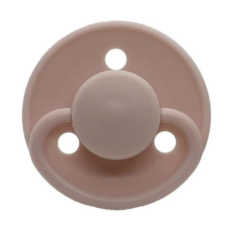 Mininor Round fool's pacifier silicone - pink 2-pack - 0m+