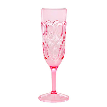 RICE Acrylic Champagne Glass - Pink 