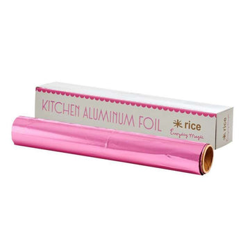 RICE Folia aluminiowa na drugie śniadanie - 10 metrów - Różowa 