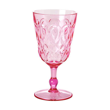 RICE Acrylic Wine Glass - Pink 