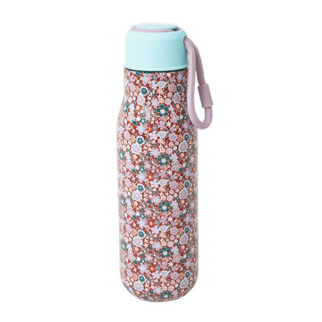 RICE Bouteille isotherme en acier inoxydable - Imprimé floral d'automne - 500 ml. 