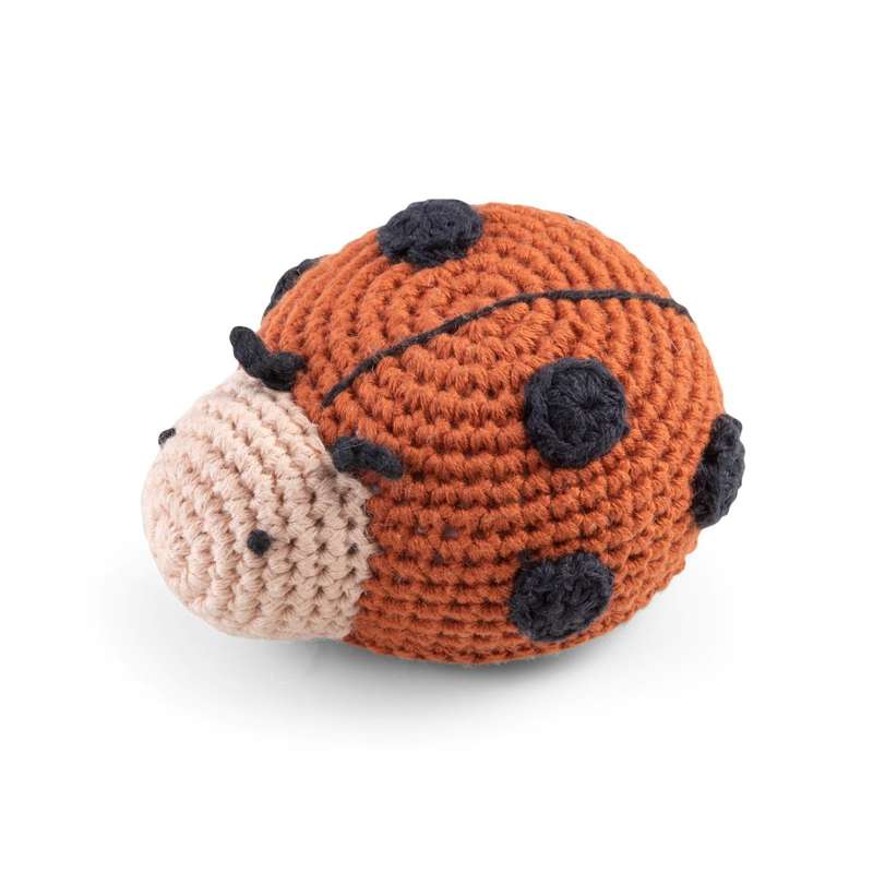 Sebra Crocheted rattle - ladybug