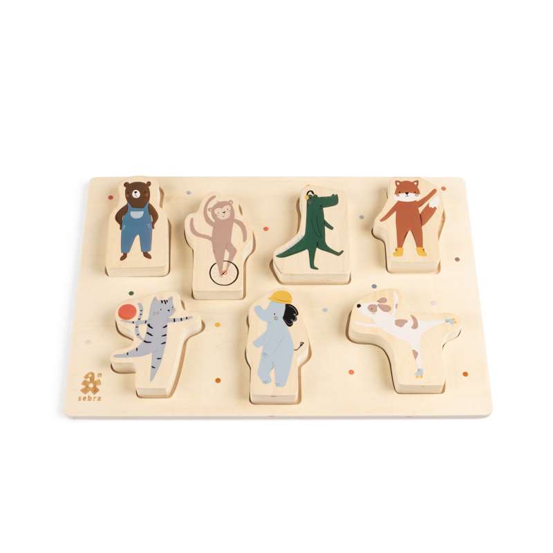 Sebra Chunky puzzle - wooden - Toes/Builders