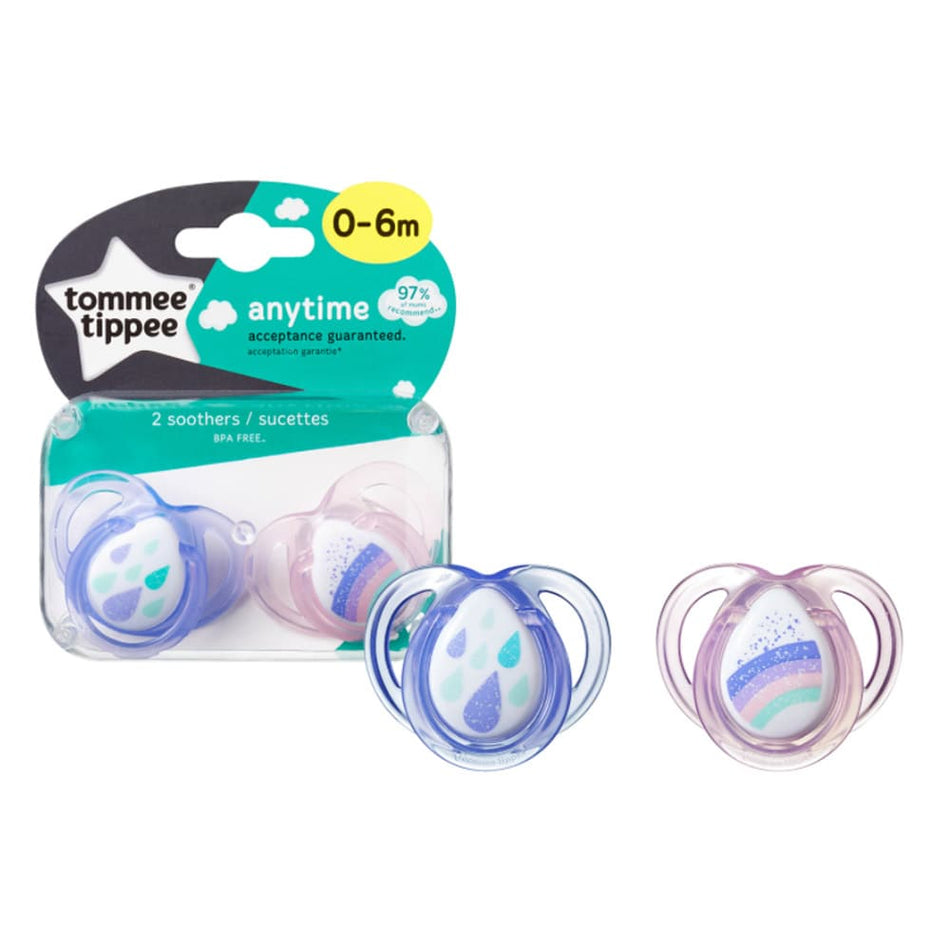Tommee Tippee TT CTN Anytime 2 pacifiers 0-6 months #