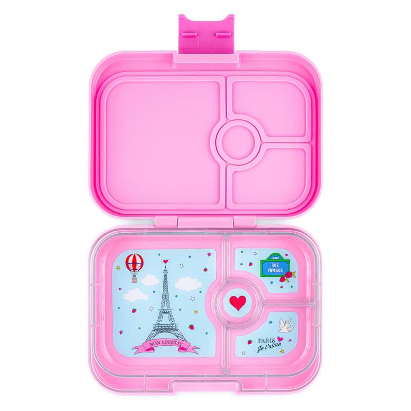 Yumbox Lunchbox - Panino - 4 compartments - Fifi Pink/Paris I Love You
